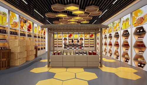 農產品展廳效果圖 施工圖一套